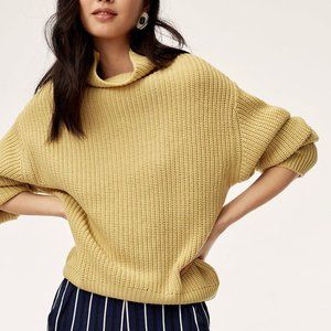 Aritzia Wilfred Montpellier Waist 100% Merino Wool Turtleneck